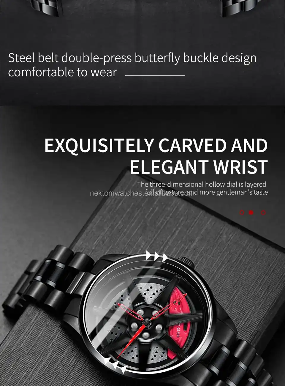 Skmei Rotation Wheel Stainless Steel Watch For Men