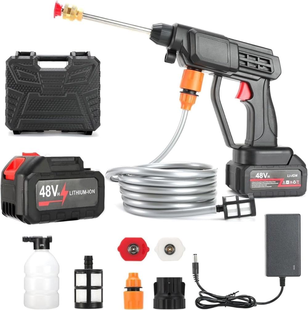 RECHARGEABLE CORDLESS HIGH PRESSURE CAR WASHER GUN