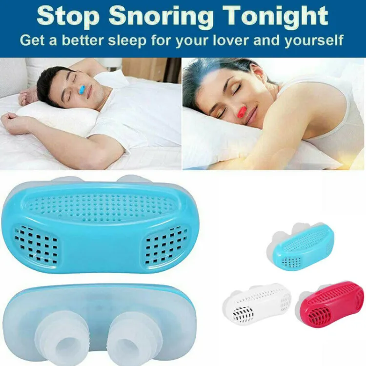 Anti Snoring And Air Purifier Silicone Snore Nose Clip Vents