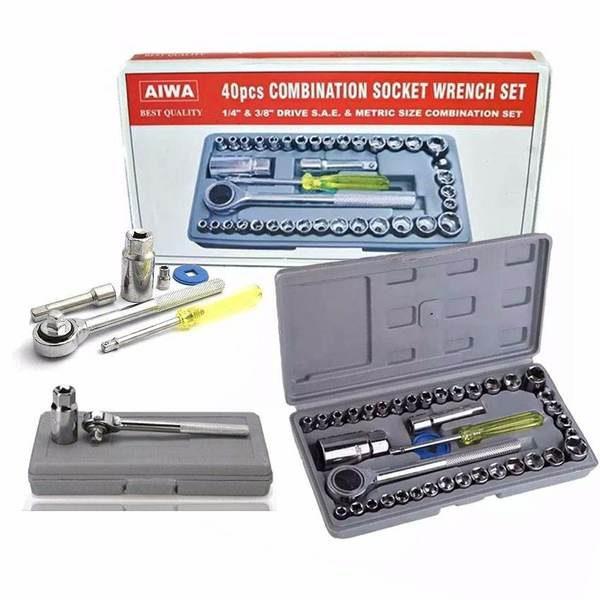 40 pcs socket wrench tool kit