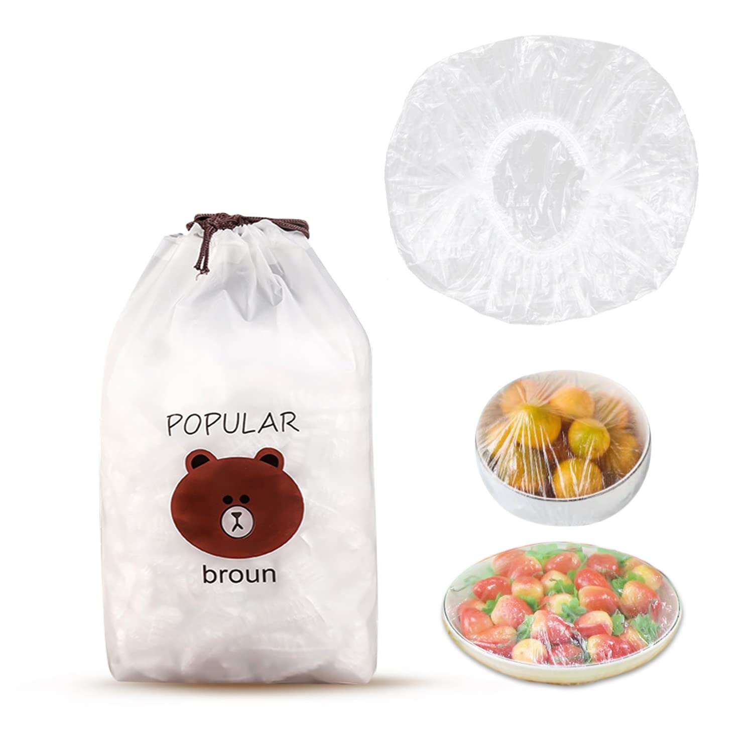 300 PCS BPA Free Disposable Food Cover Plastic Wrap